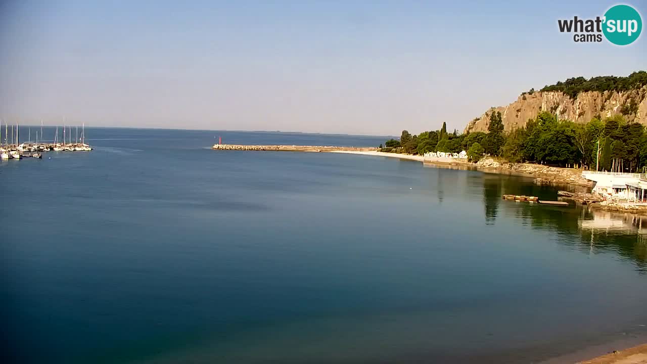Webcam Sistiana – Vue sur la marina et la baie