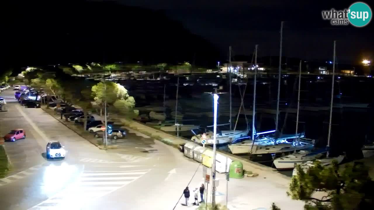 Spletna kamera Sesljan (Sistiana) – Pogled na marino in zaliv