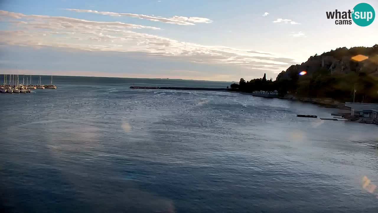 Webcam Sistiana – Vista sulla marina e sulla baia