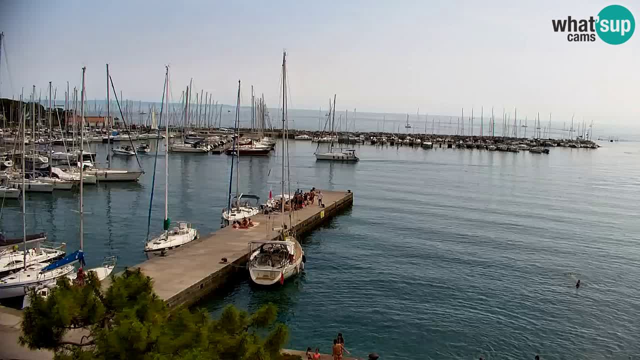 Webcam Sistiana – Vista sobre la marina y la bahía