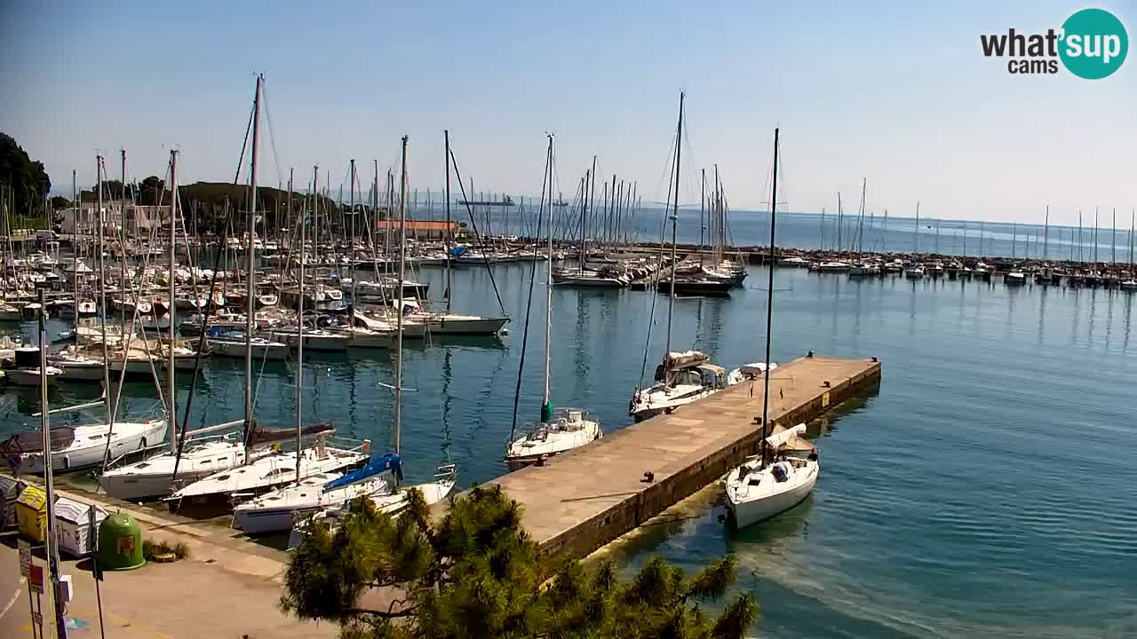 Webcam Sistiana – Vista sobre la marina y la bahía