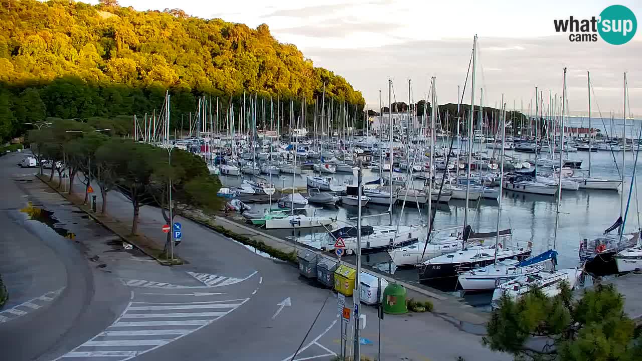 Webcam Sistiana – Pogled na marinu i zaljev
