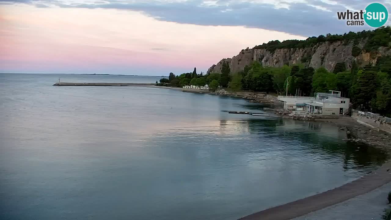 Spletna kamera Sesljan (Sistiana) – Pogled na marino in zaliv