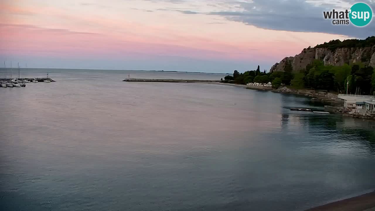 Webcam Sistiana – Pogled na marinu i zaljev