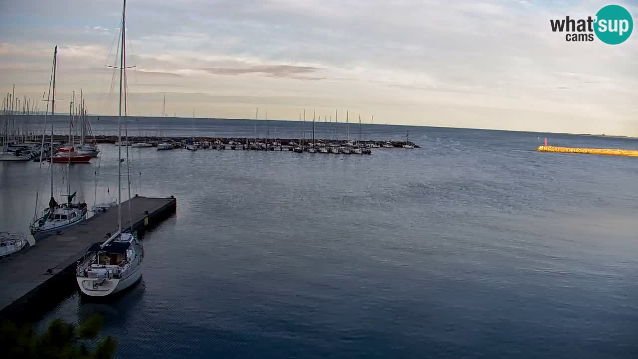 Webcam Sistiana – Vista sobre la marina y la bahía