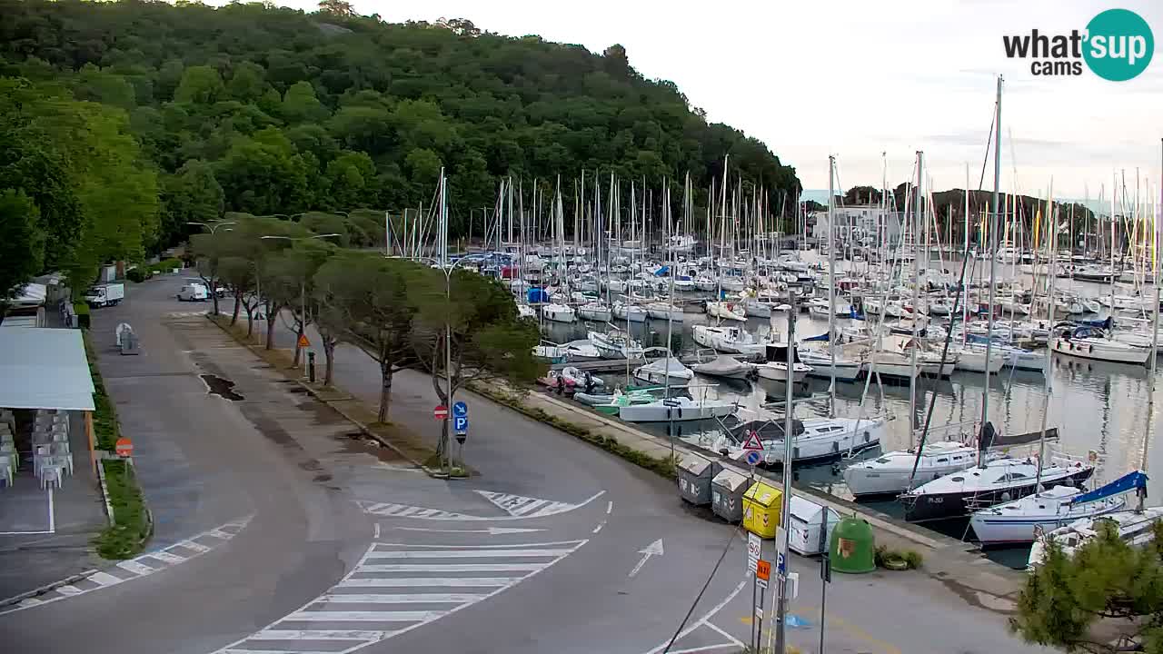 Webcam Sistiana – Pogled na marinu i zaljev