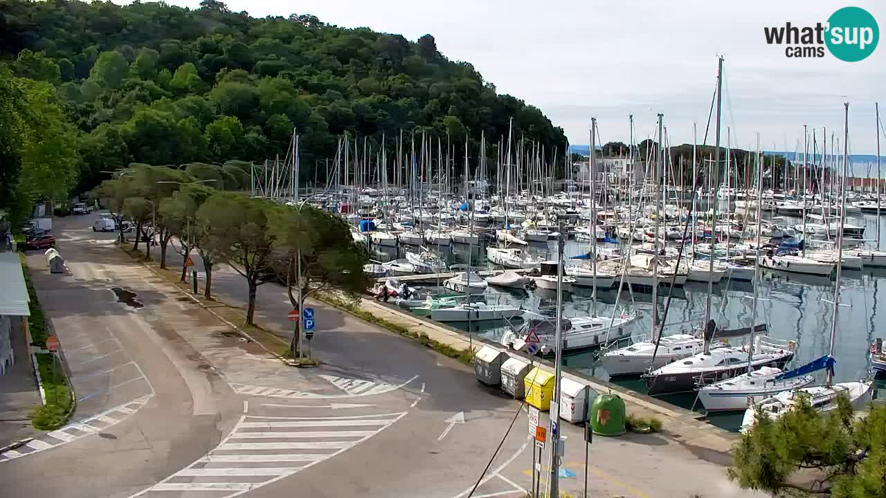Webcam Sistiana – Pogled na marinu i zaljev