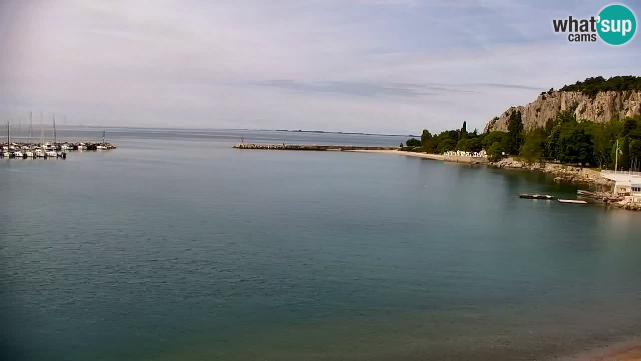 Webcam Sistiana – Vista sobre la marina y la bahía