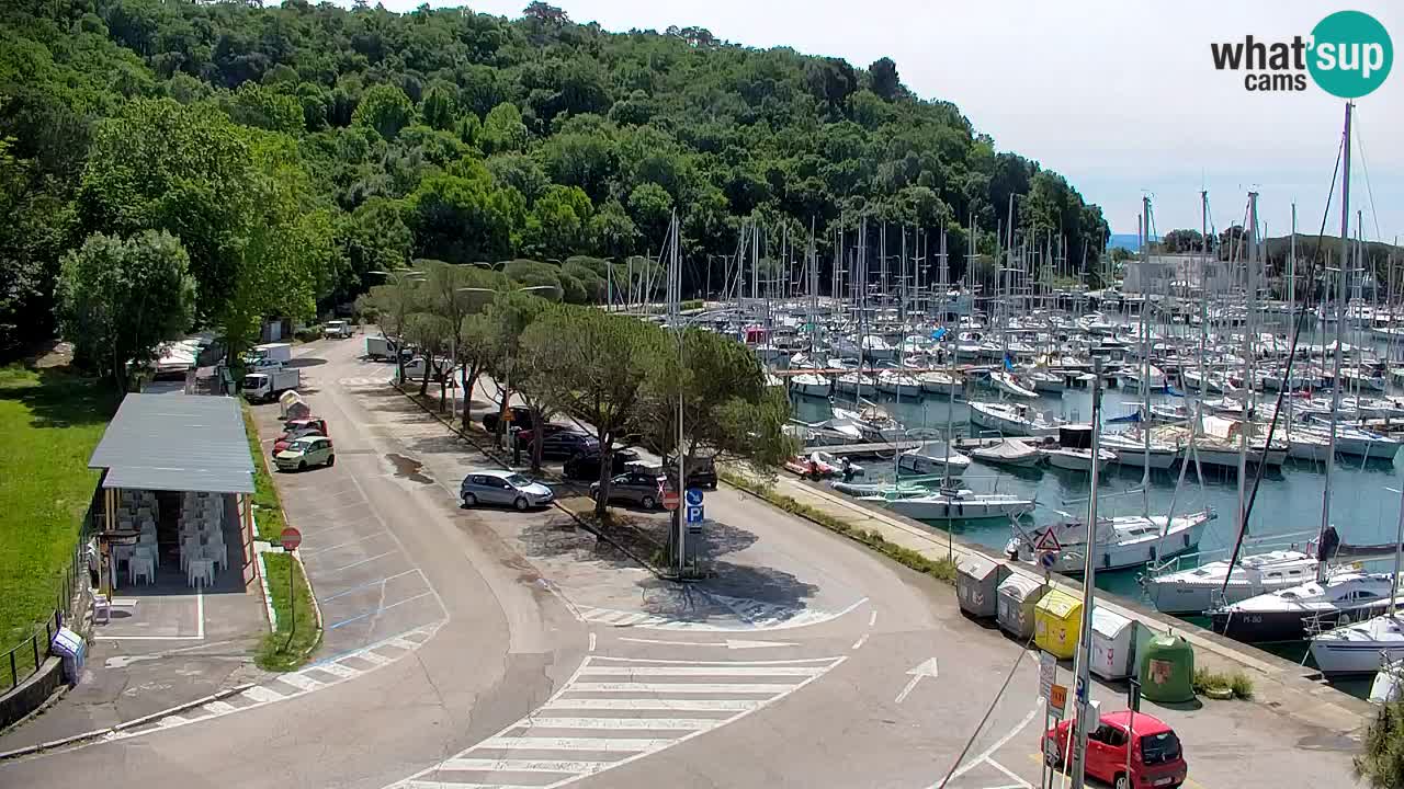 Webcam Sistiana – Vue sur la marina et la baie