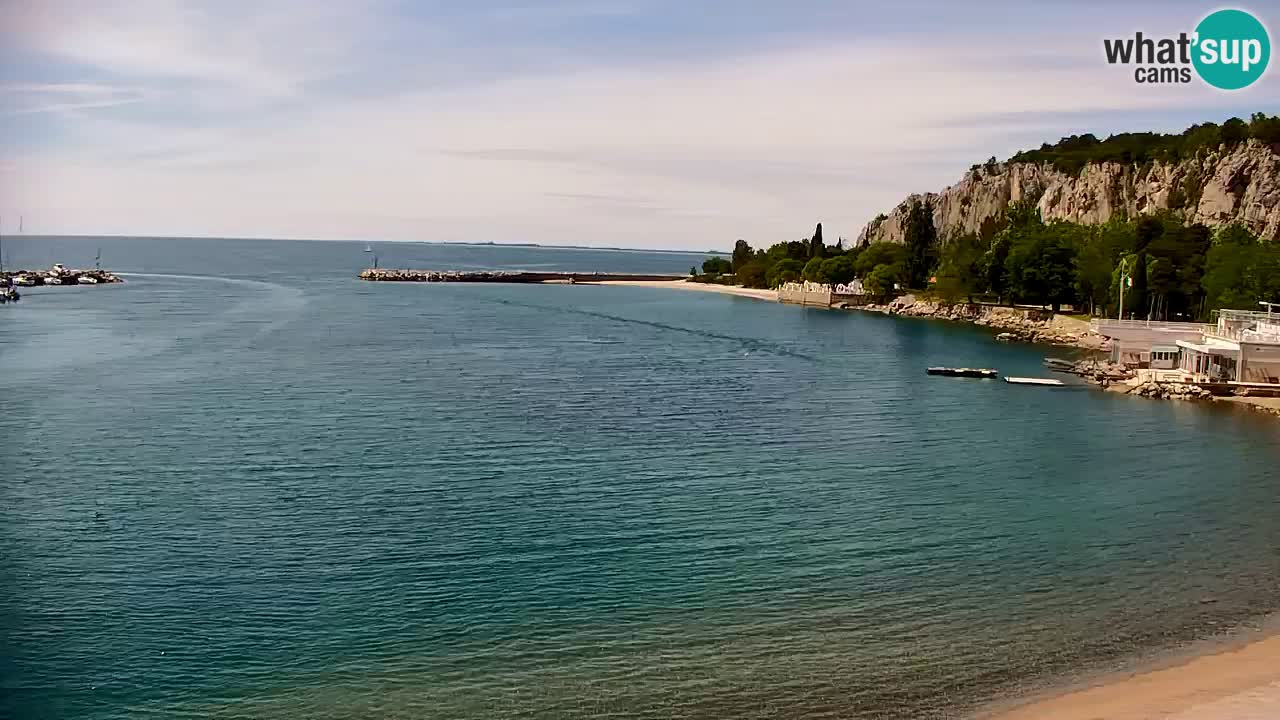 Spletna kamera Sesljan (Sistiana) – Pogled na marino in zaliv