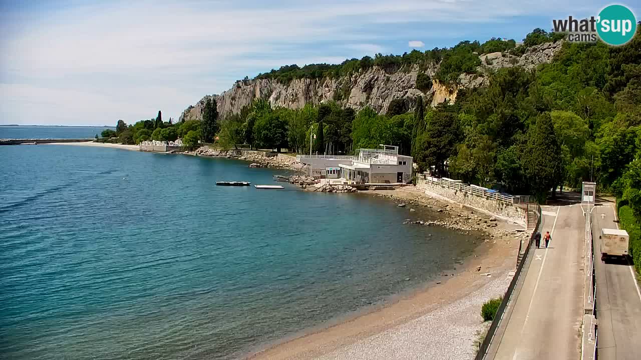 Webcam Sistiana – Vue sur la marina et la baie