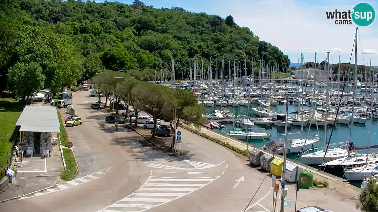 Webcam Sistiana – Vista sobre la marina y la bahía