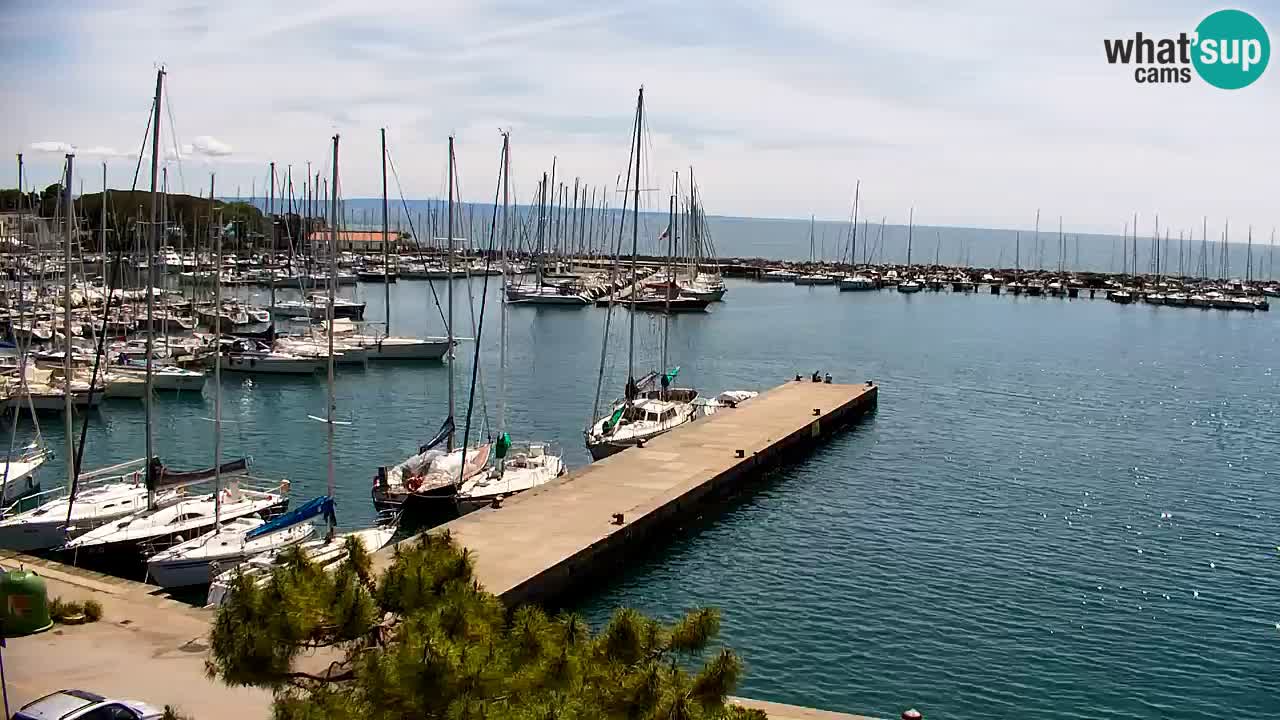 Spletna kamera Sesljan (Sistiana) – Pogled na marino in zaliv