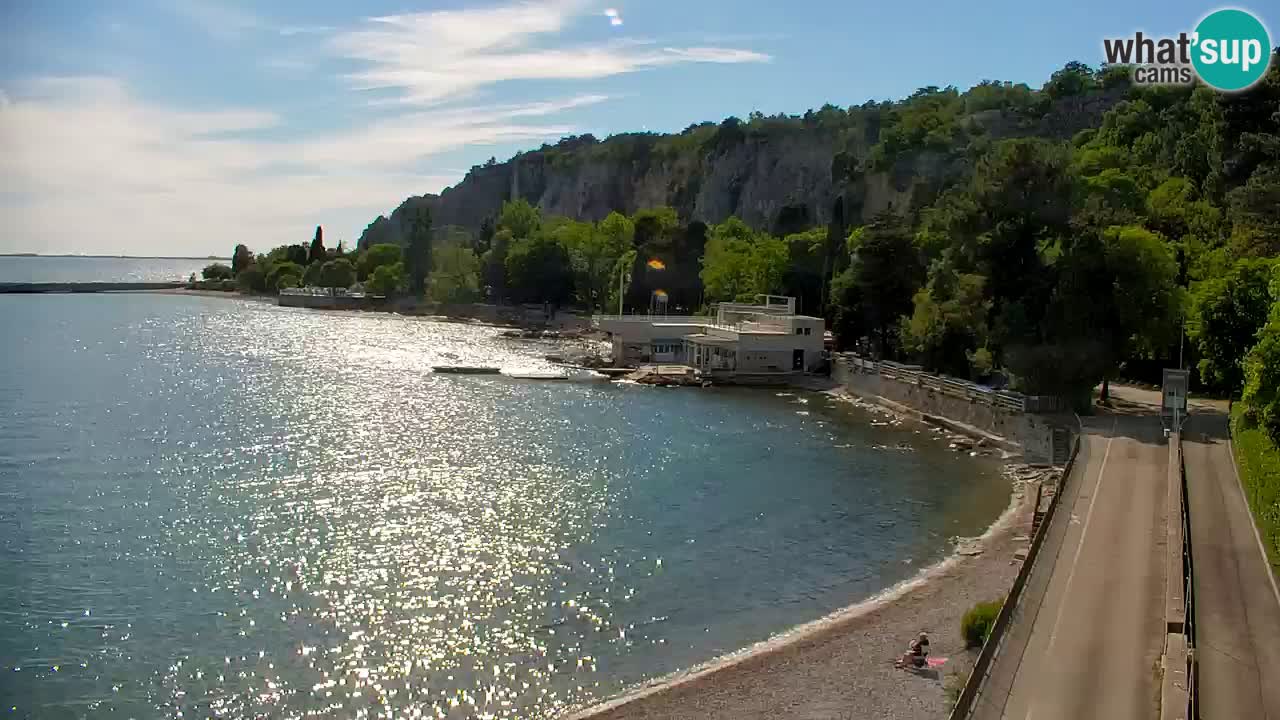 Webcam Sistiana – Vista sobre la marina y la bahía