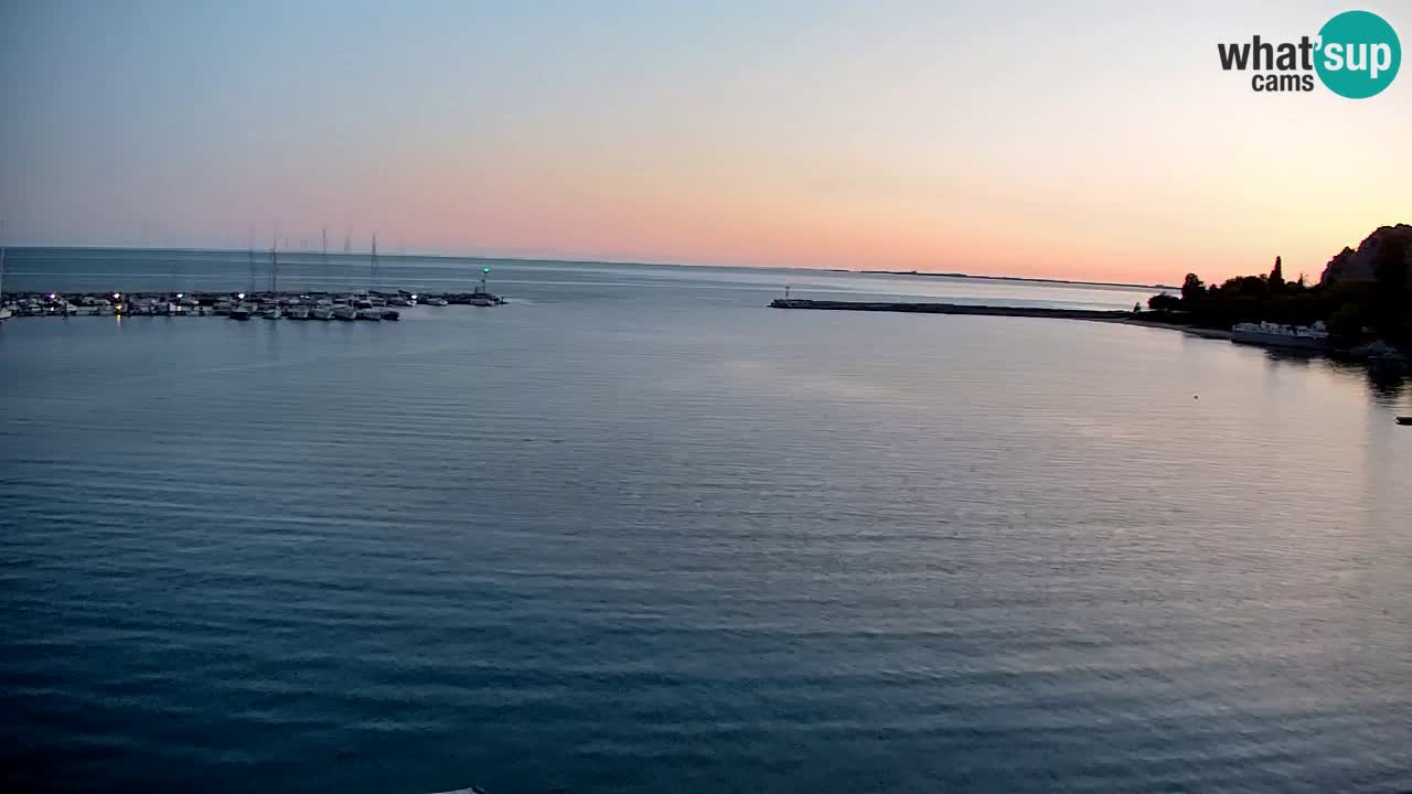 Webcam Sistiana – Pogled na marinu i zaljev