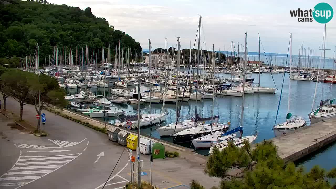 Webcam Sistiana – Vista sobre la marina y la bahía