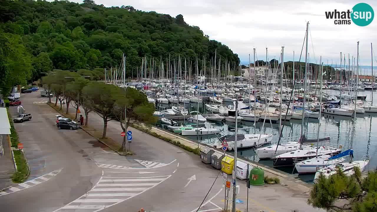 Webcam Sistiana – Pogled na marinu i zaljev