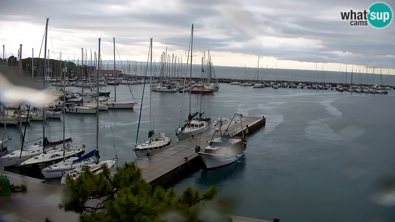 Webcam Sistiana – Vue sur la marina et la baie