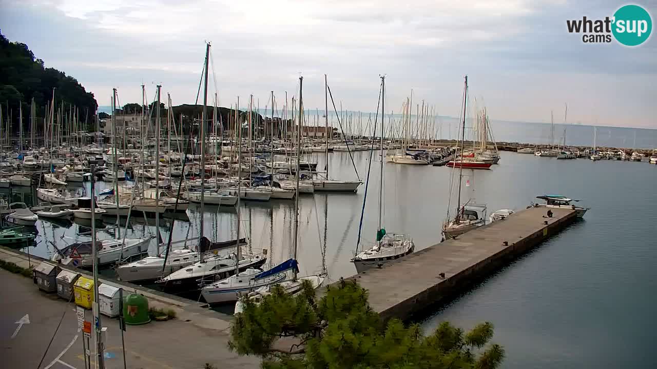 Webcam Sistiana – Vista sobre la marina y la bahía