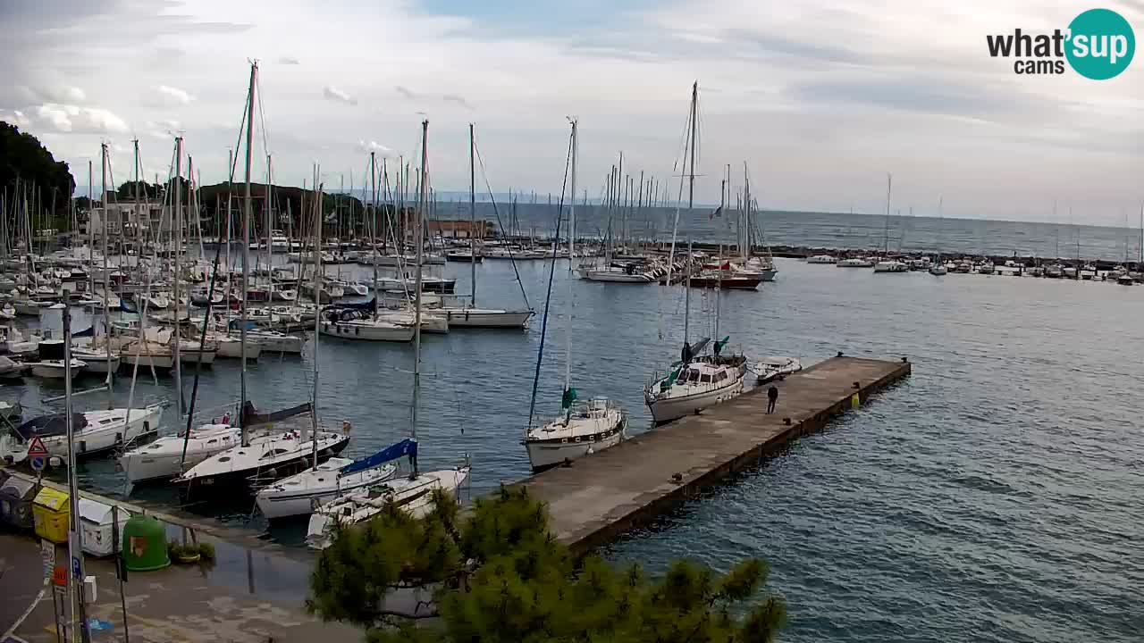 Spletna kamera Sesljan (Sistiana) – Pogled na marino in zaliv