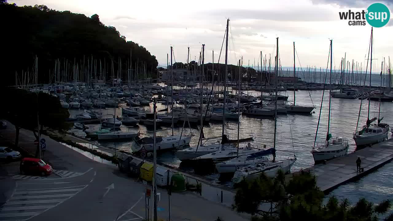 Webcam Sistiana – Pogled na marinu i zaljev