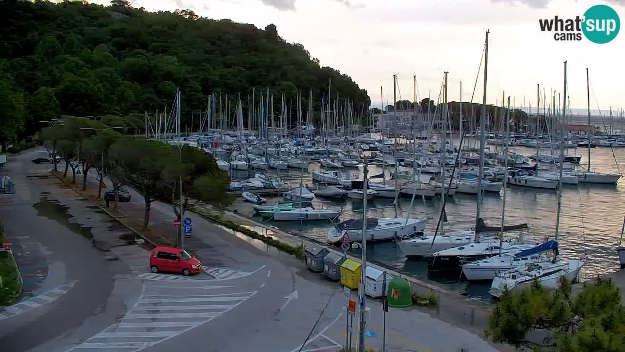 Webcam Sistiana – Vue sur la marina et la baie
