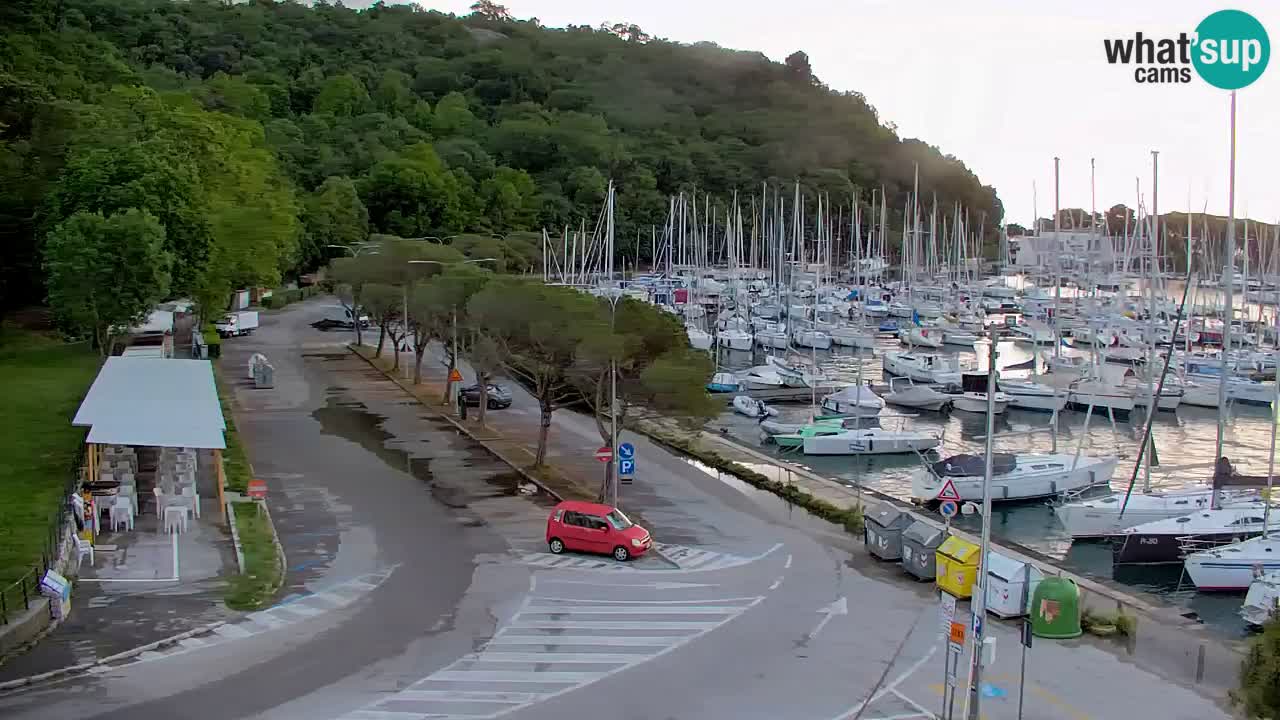 Webcam Sistiana – Vista sobre la marina y la bahía