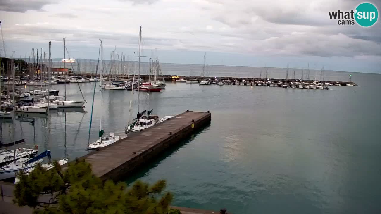 Webcam Sistiana – Vue sur la marina et la baie