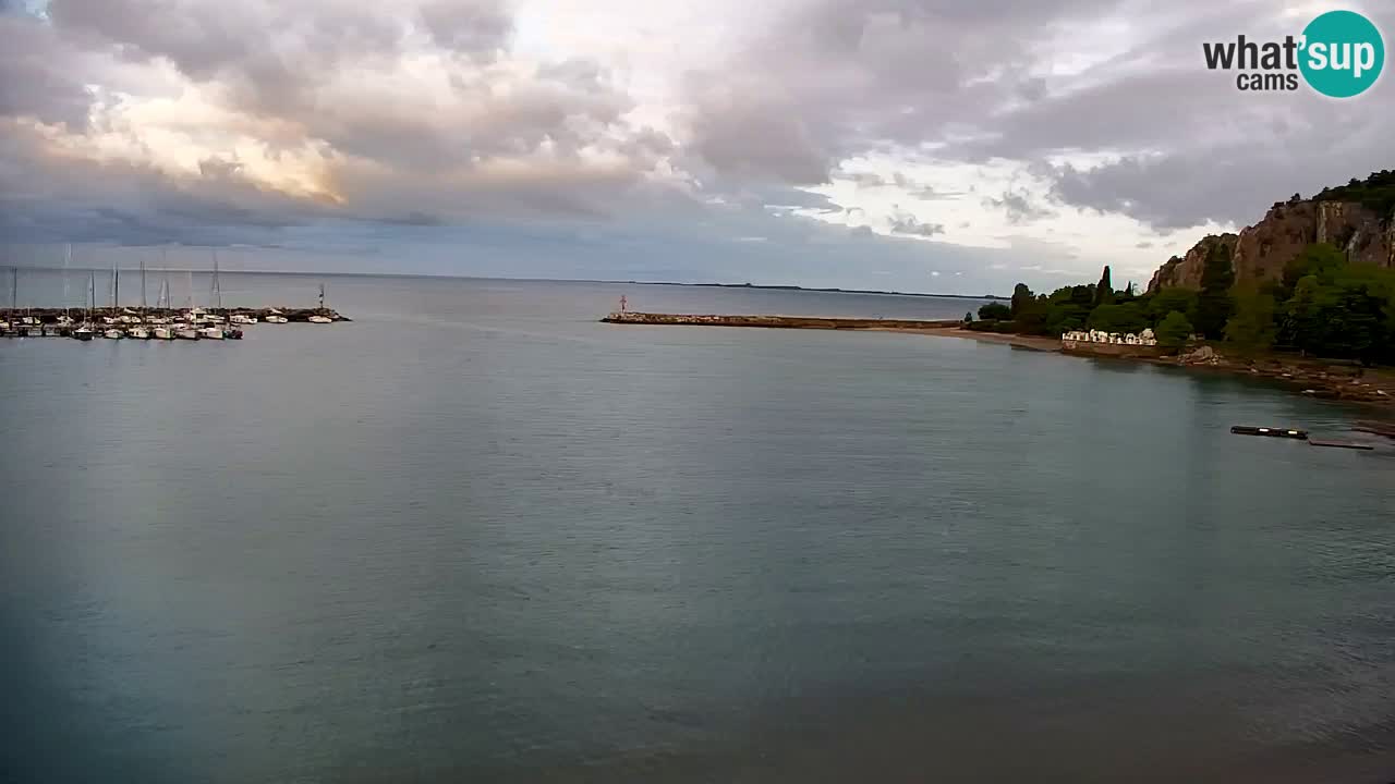 Webcam Sistiana – Pogled na marinu i zaljev