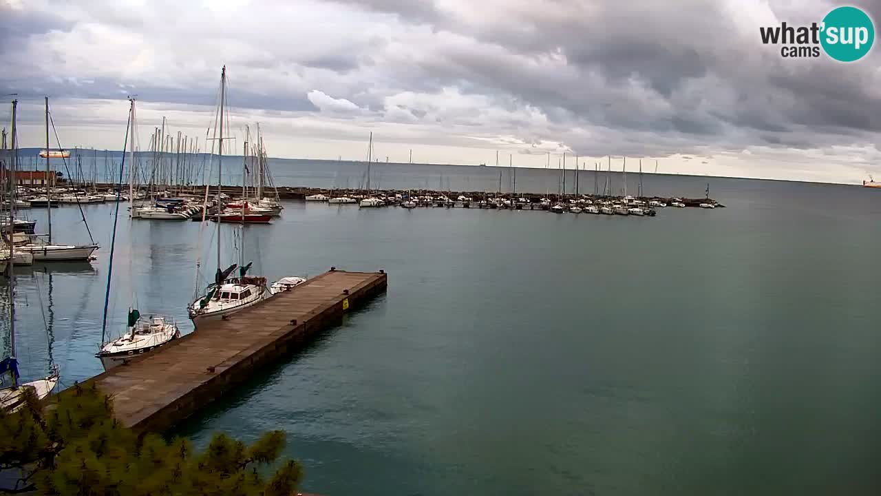 Webcam Sistiana – Vista sobre la marina y la bahía