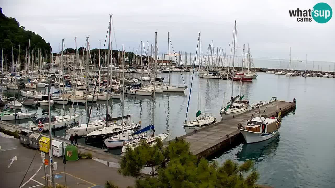 Webcam Sistiana – Vue sur la marina et la baie