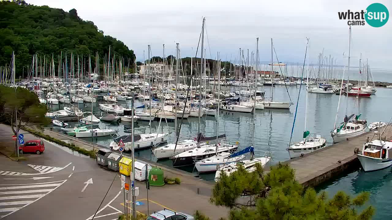 Webcam Sistiana – Vista sobre la marina y la bahía