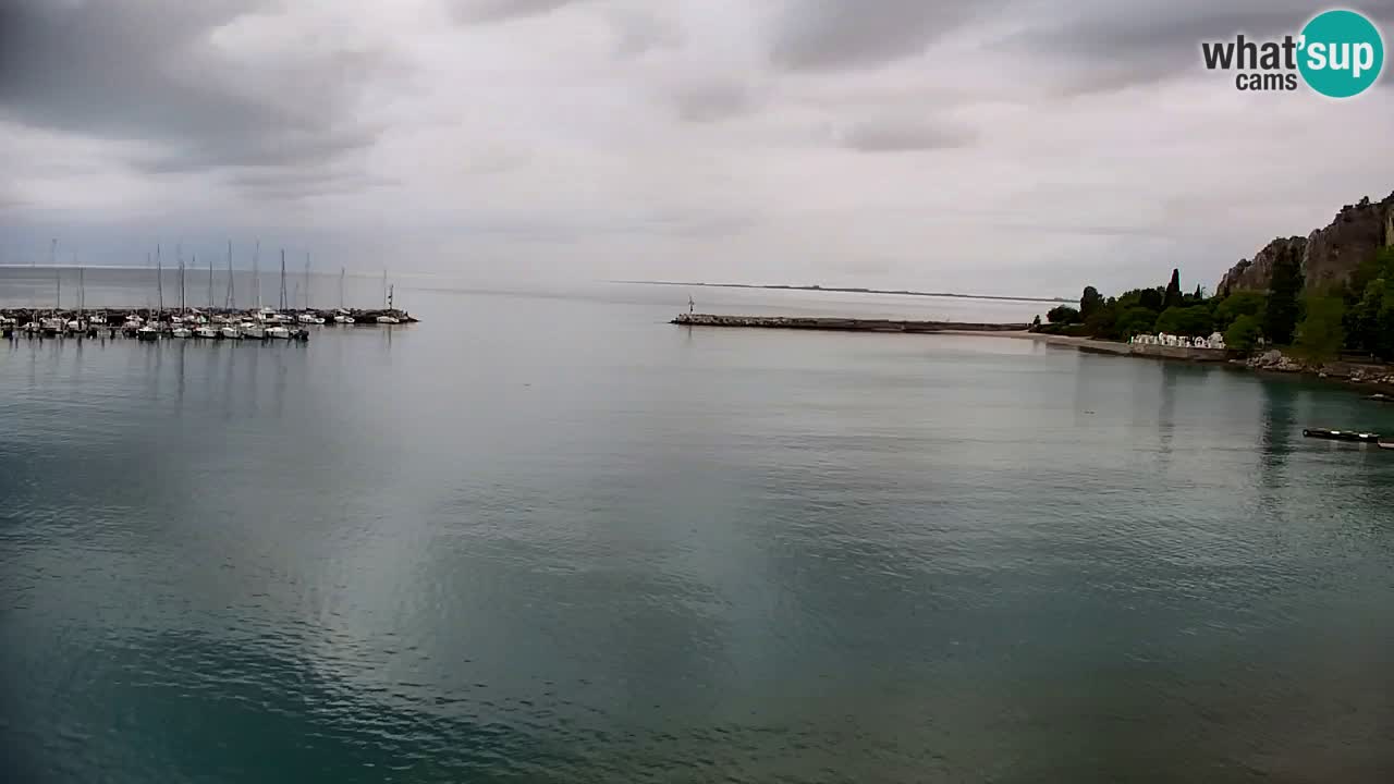 Webcam Sistiana – Vue sur la marina et la baie