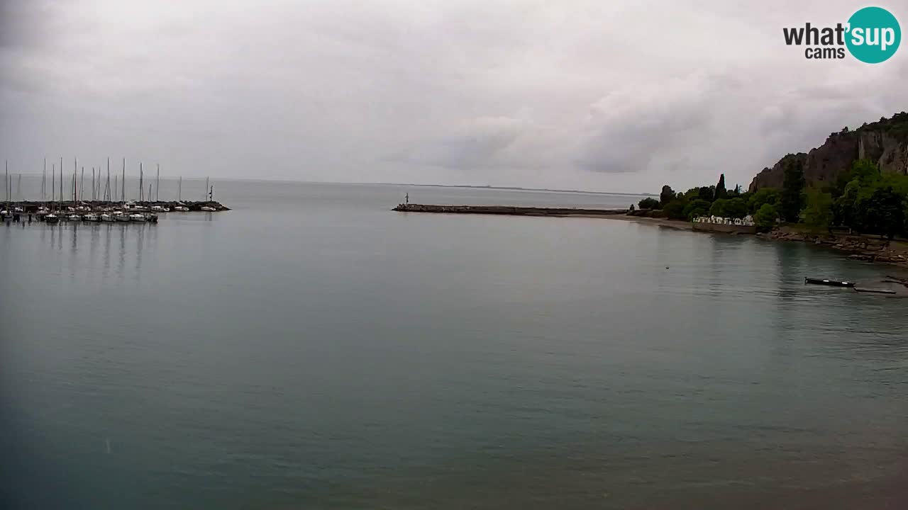 Webcam Sistiana – Vue sur la marina et la baie