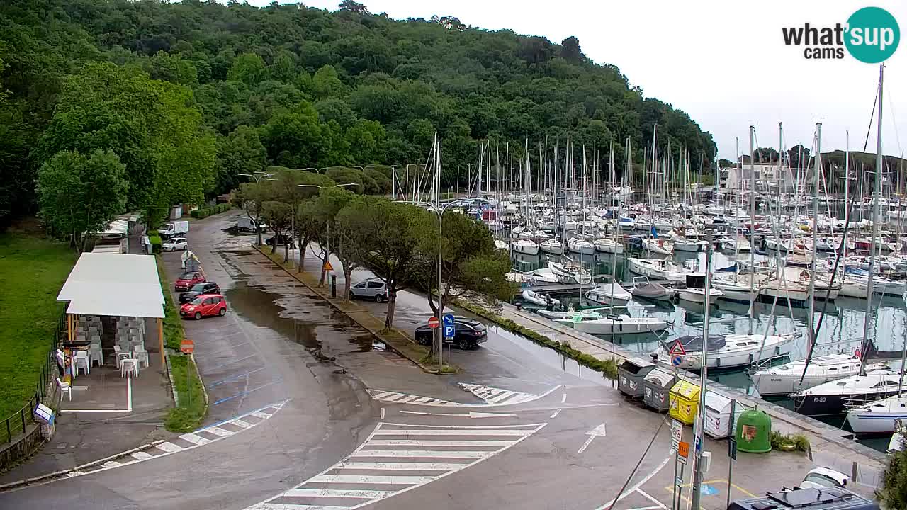 Webcam Sistiana – Vista sobre la marina y la bahía