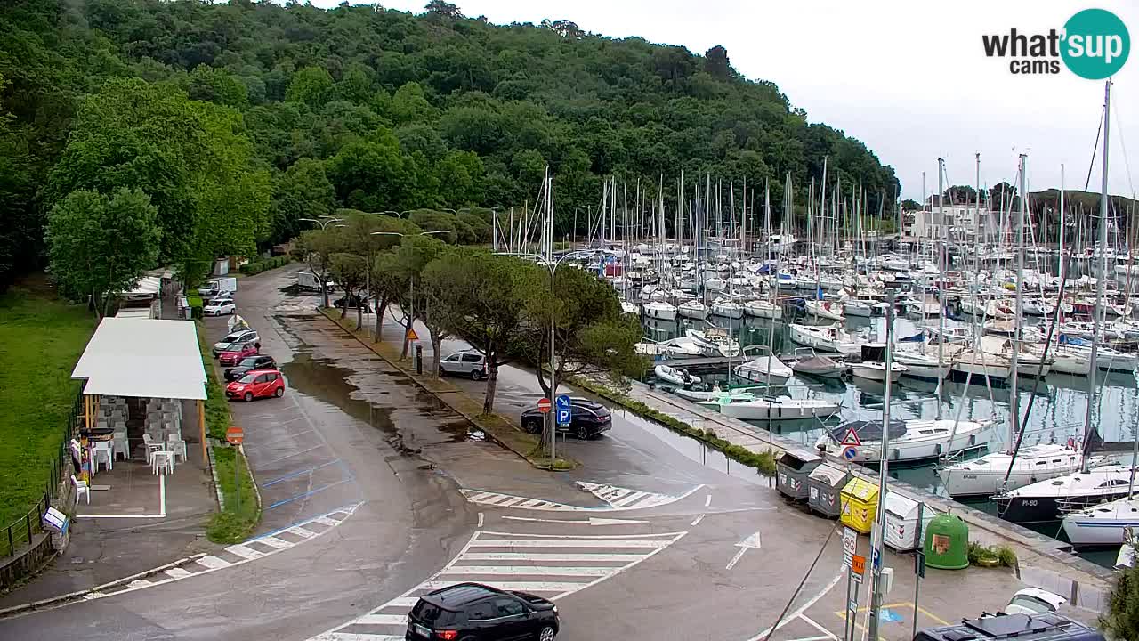 Webcam Sistiana – Pogled na marinu i zaljev