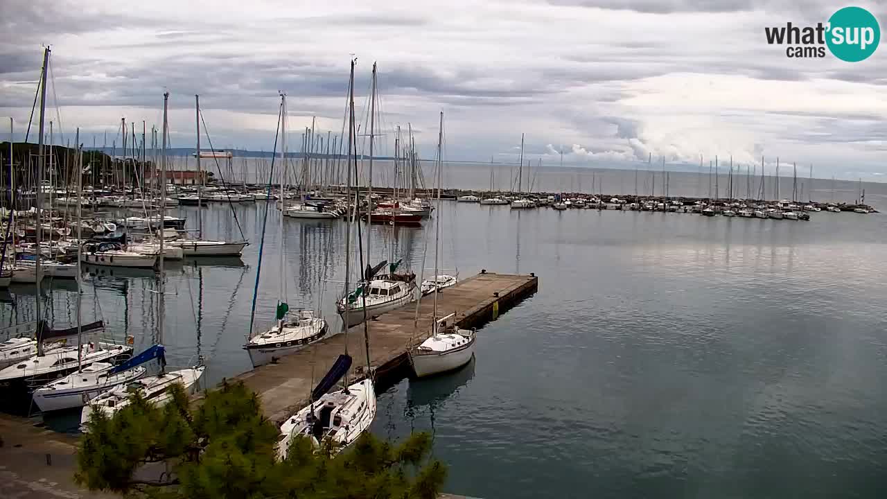 Webcam Sistiana – Vue sur la marina et la baie