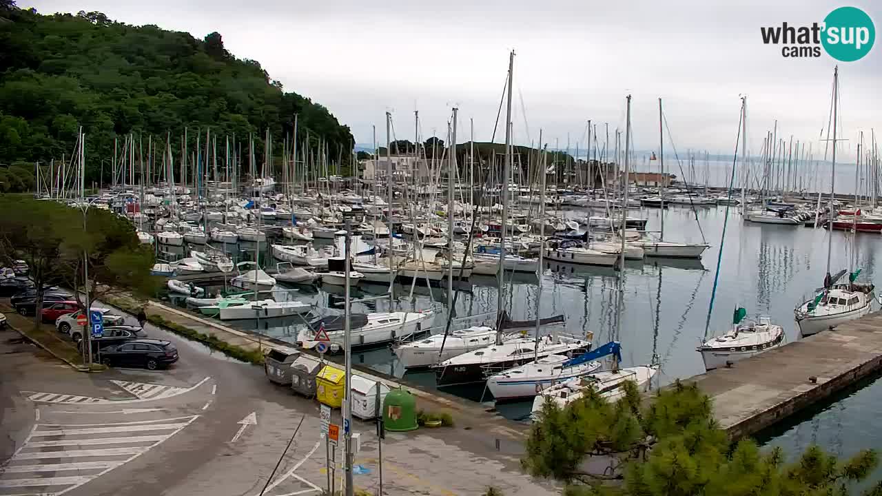 Webcam Sistiana – Vista sobre la marina y la bahía