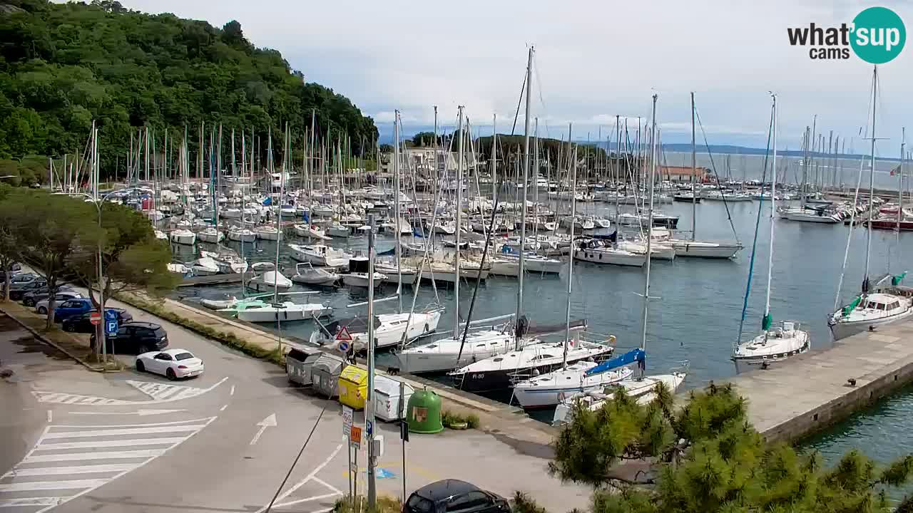 Webcam Sistiana – Vue sur la marina et la baie