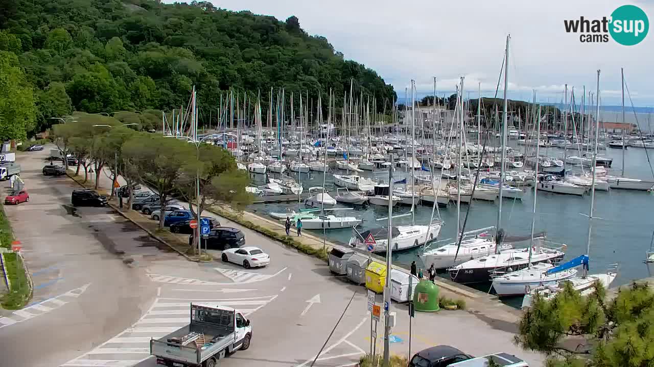 Webcam Sistiana – Vue sur la marina et la baie