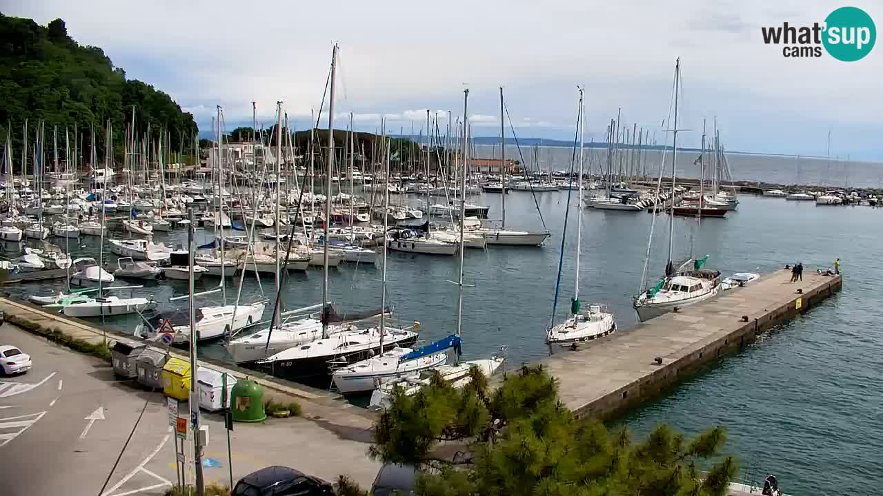 Webcam Sistiana – Vue sur la marina et la baie