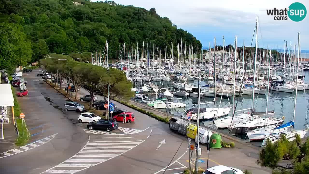 Webcam Sistiana – Pogled na marinu i zaljev