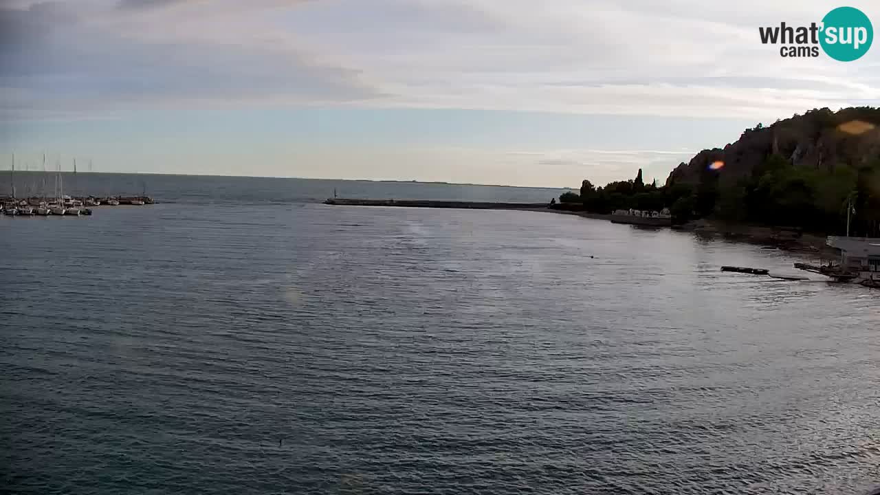 Webcam Sistiana – Vue sur la marina et la baie