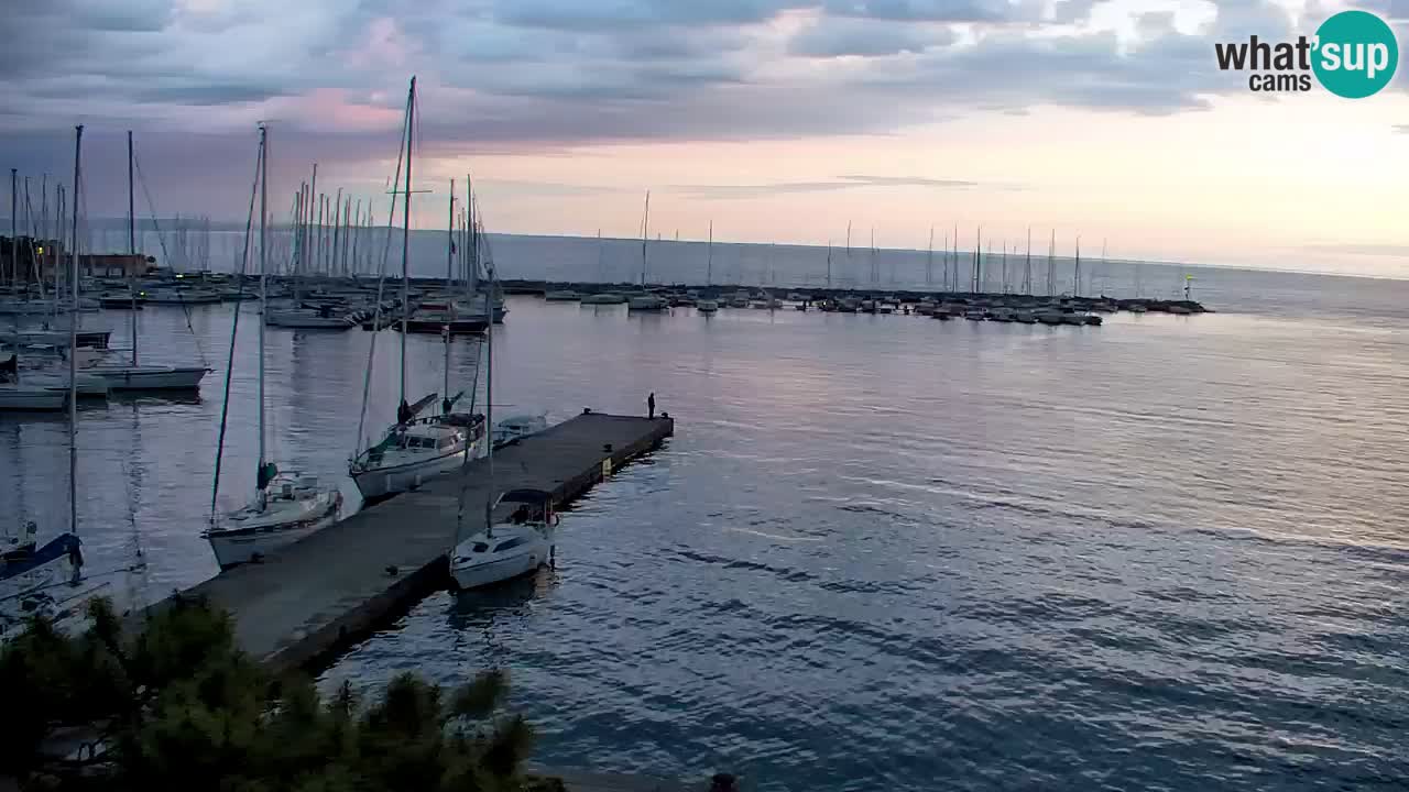 Webcam Sistiana – Vista sobre la marina y la bahía