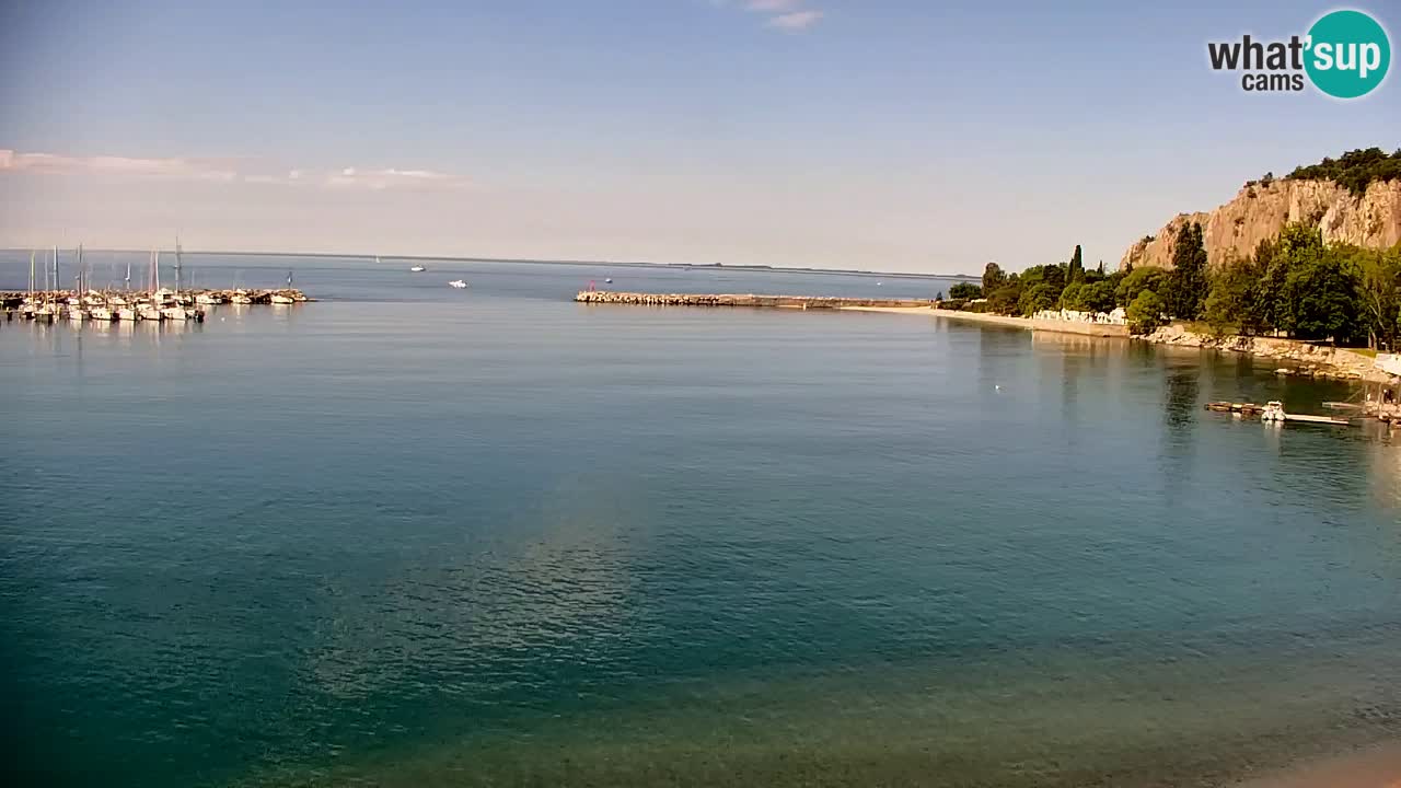 Webcam Sistiana – Vista sulla marina e sulla baia