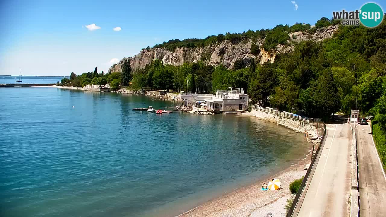 Webcam Sistiana – Vista sulla marina e sulla baia