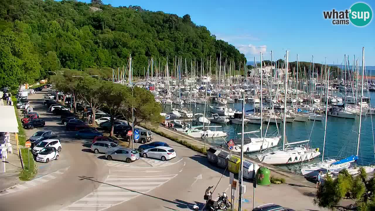 Spletna kamera Sesljan (Sistiana) – Pogled na marino in zaliv