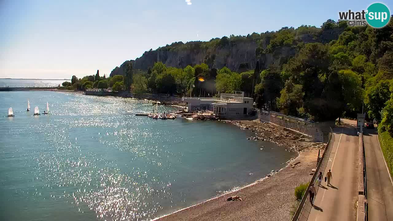 Webcam Sistiana – Vue sur la marina et la baie