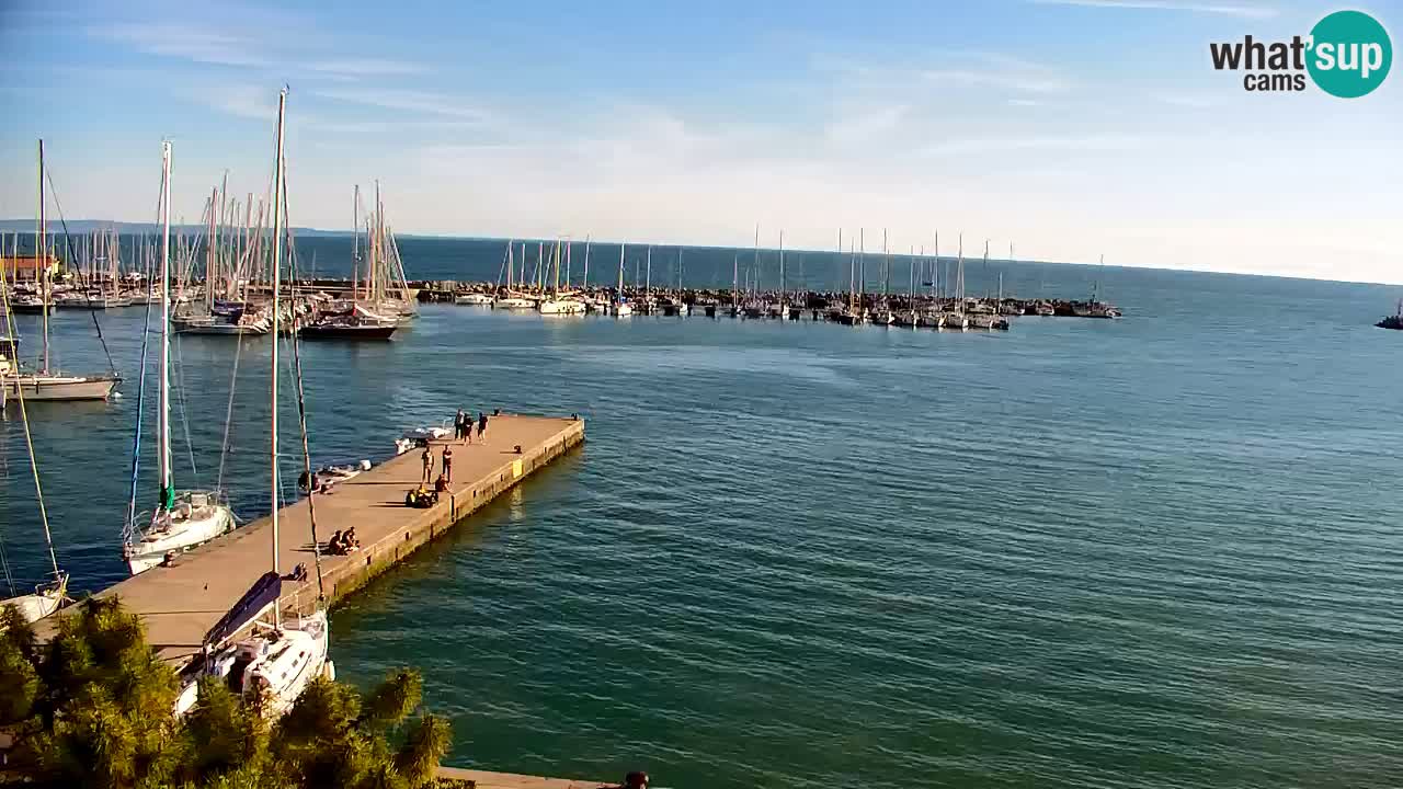 Webcam Sistiana – Vista sobre la marina y la bahía