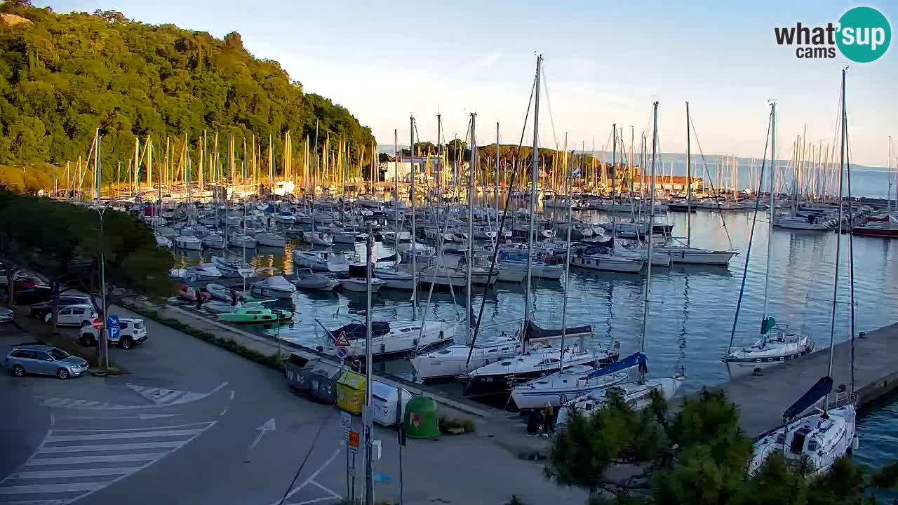 Webcam Sistiana – Vista sobre la marina y la bahía